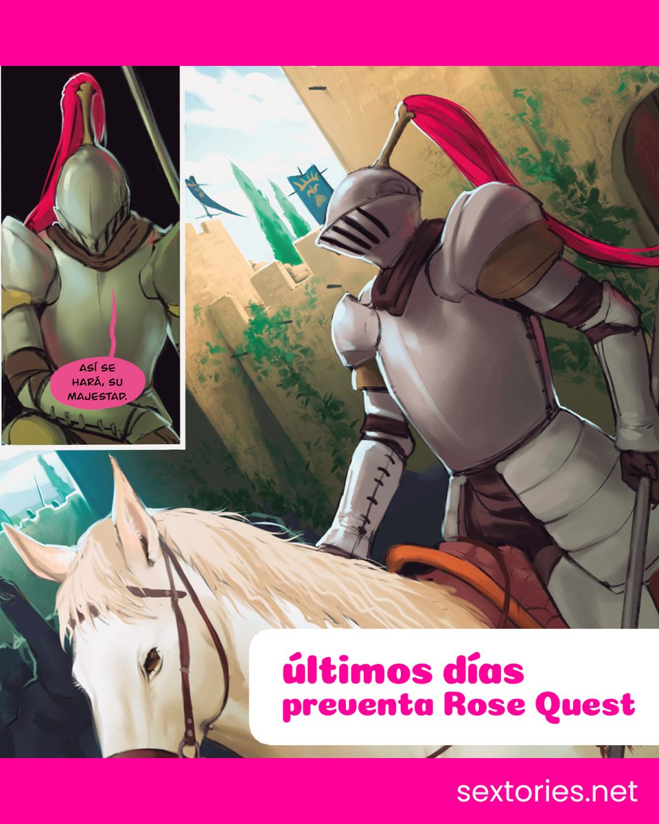sextories's tweet image. ¡Esta gesta llega a su fin! ⚔️ Entramos en los dos últimos días para haceros con el pack preventa de Rose Quest de @Sarykabomb  ¡No dejes que se escape! Cómpralo ya a domicilio o selecciona "Recoger en COMICBCN" para ahorrarte gastos de envío! sextories.net/product/preven…