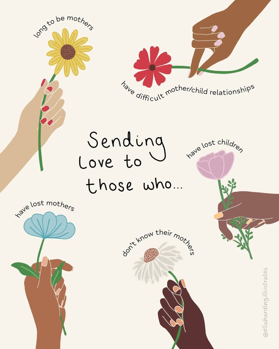 Thinking of those who, for whatever reason, find Mother's Day hard. 🤍