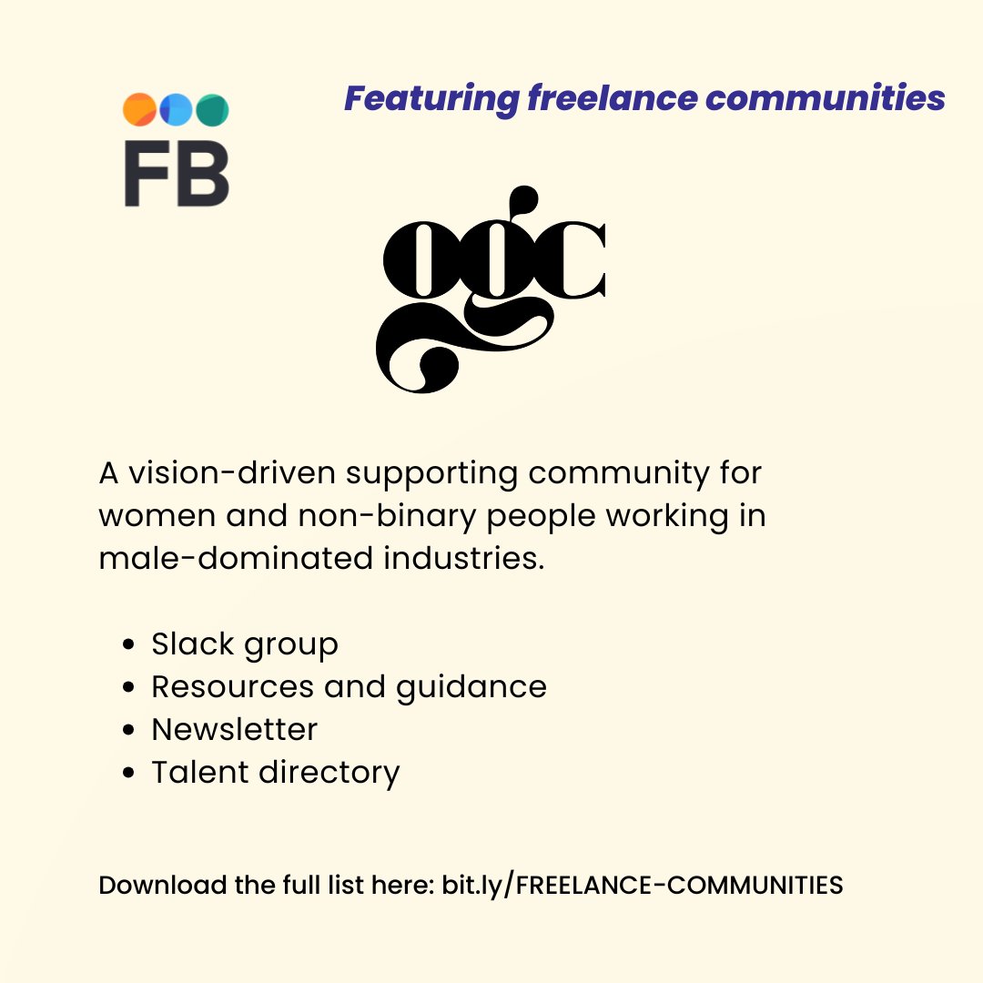 When Mallory found the traditional corporate world lacking support, she created The Old Girls Club: a space for mission-driven women. 🚀

✊ Discover their mission: jointheogc.com

30+ #freelancecommunities list to boost your #freelancebusiness: bit.ly/FREELANCE-COMM…