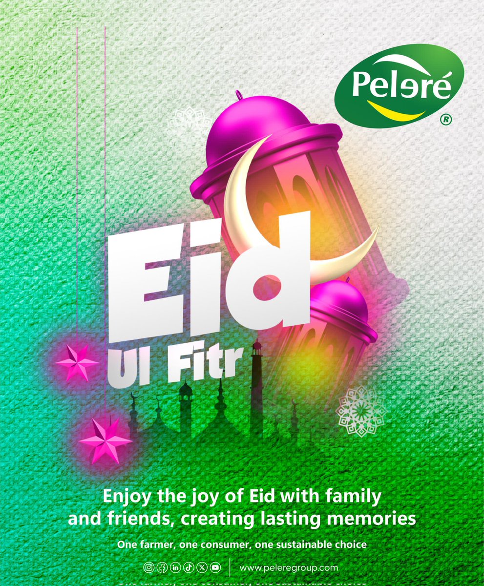 🌙 Eid Mubarak from Pelere Group!

We extend our heartfelt wishes to all Muslims on this holy occasion. May your day be filled with peace, happiness, and countless blessings. ✨

Celebrate with joy, and let Pelere be part of your self-care today! 💚

#EidMubarak 
#GlowWithPelere