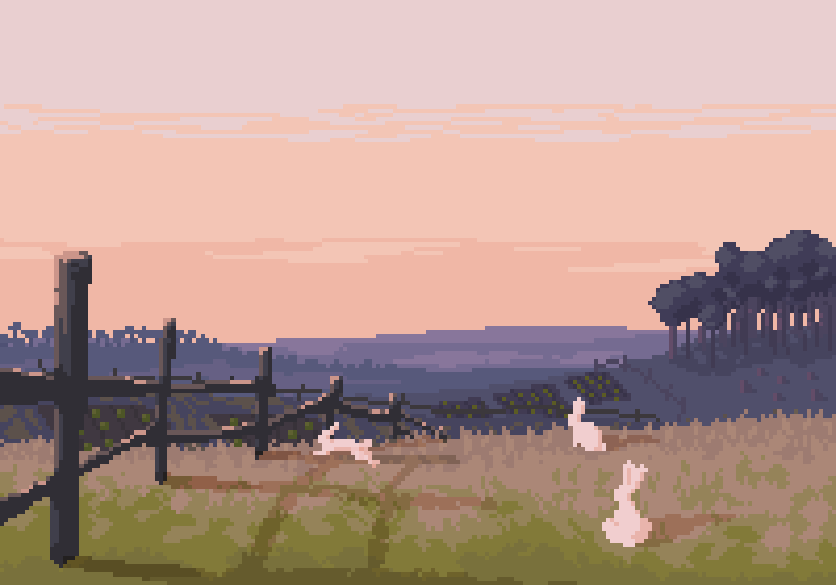 winged_salmon's tweet image. #pixelart #landscape