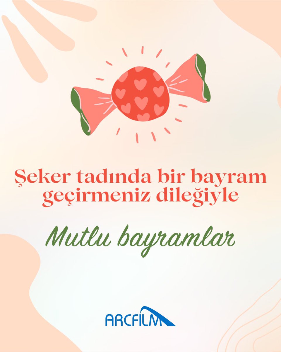 Sevdiklerinizle beraber, şeker tadında bir bayram geçirmeniz dileğiyle…🍬

Mutlu bayramlar.✨ #RamazanBayramı