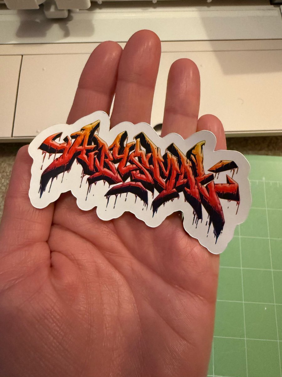 komatyzed666's tweet photo. Me and the wife are doing sticker runs (and motel rip key rings) for bands of anyone who wants em. And by “me and the wife” I mean, she’s doing all the hard work and I’m replying to people on instagram asking for em 🫡 https://t.co/GvlNNaJUmR