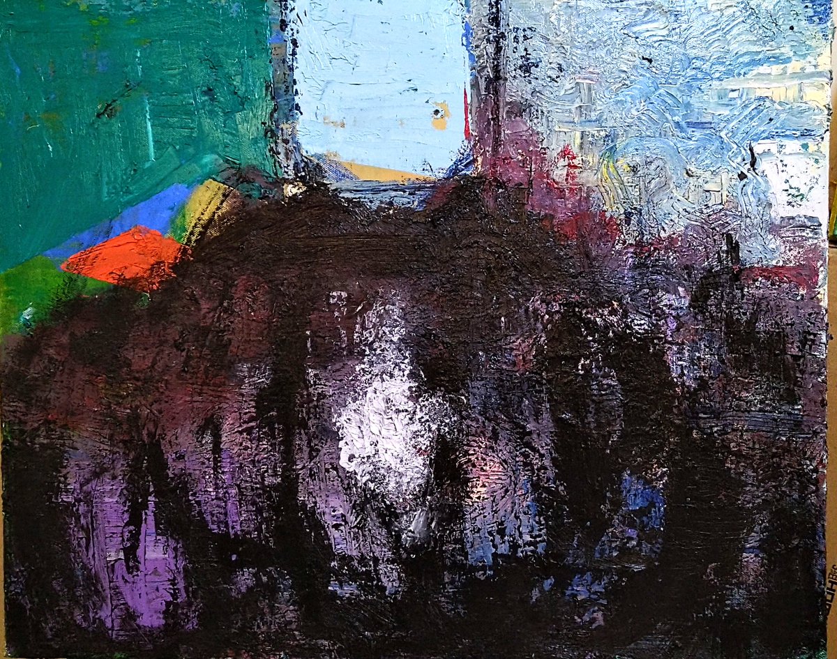 to_hsun's tweet image. #abstract #oilpainting #artist #抽象畫 
20F