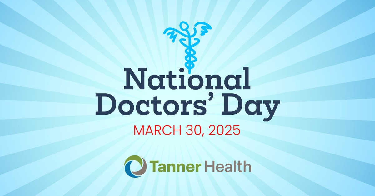 👩‍⚕️👨‍⚕️ Happy National Doctors’ Day! 🩺🎉

Today, we honor the incredible doctors who dedicate their lives to healing.

Please leave a comment to thank the Tanner Health doctors who have positively impacted your life!

#NationalDoctorsDay #TannerMedicalGroup #TannerHealth