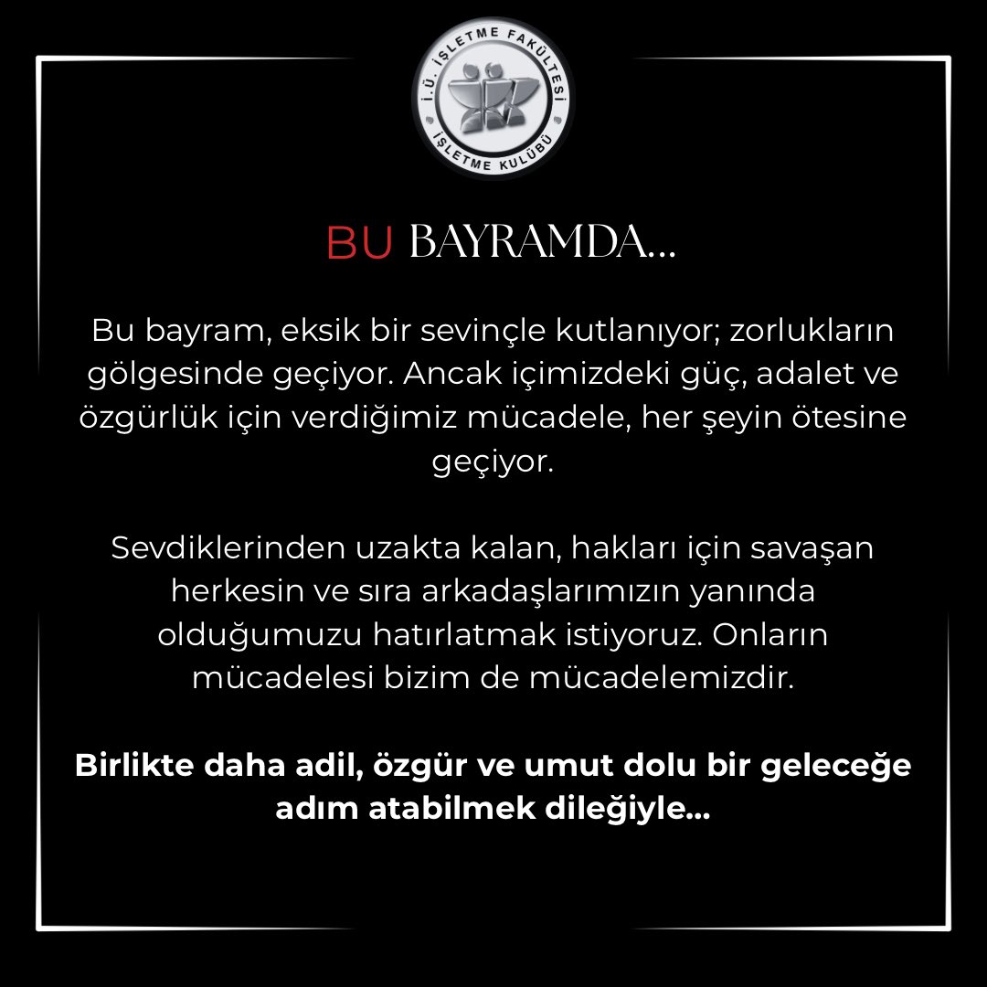 Bu bayramda…