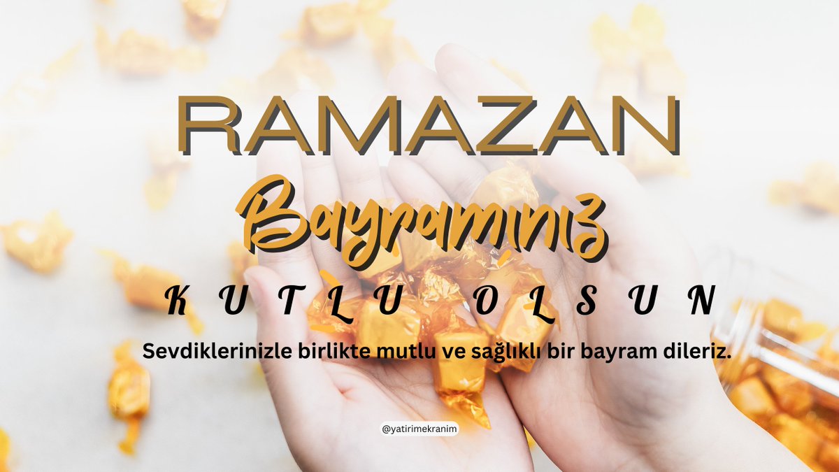 Bayramın birlik, huzur ve bereket getirmesini dileriz.
Sevdiklerinizle nice güzel bayramlara!

#RamazanBayramını #bayram #iyibayramlar #Ramazan