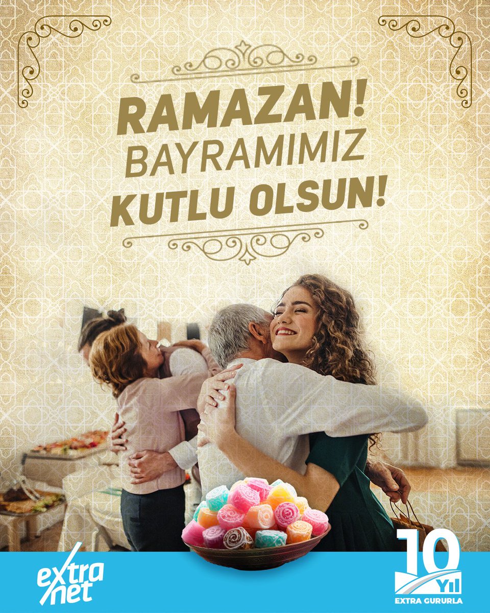 Tüm İslam Alemi’nin Ramazan Bayramı Mübarek Olsun!
Herkese ekstra mutlu bayramlar diliyoruz!

#extranet #ramazanbayramı