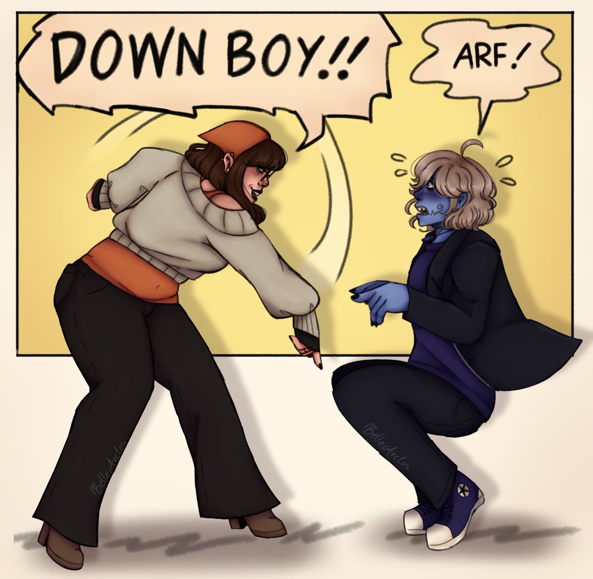 I hope I'm not too late for this trend- anyway, my MC, Calla with their boys 💙🤎 
#dualityvn #dualityvngame