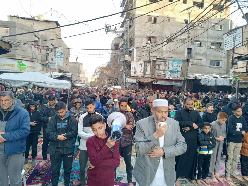 Gazze'de Bayram namazı