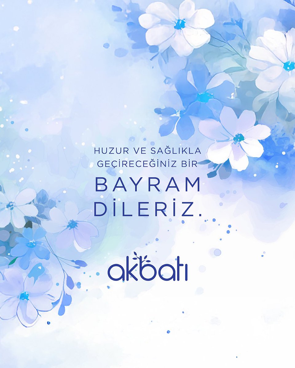 Huzur ve sağlıkla geçireceğiniz bir bayram dileriz.❤️

#Akbatı #RamazanBayramı