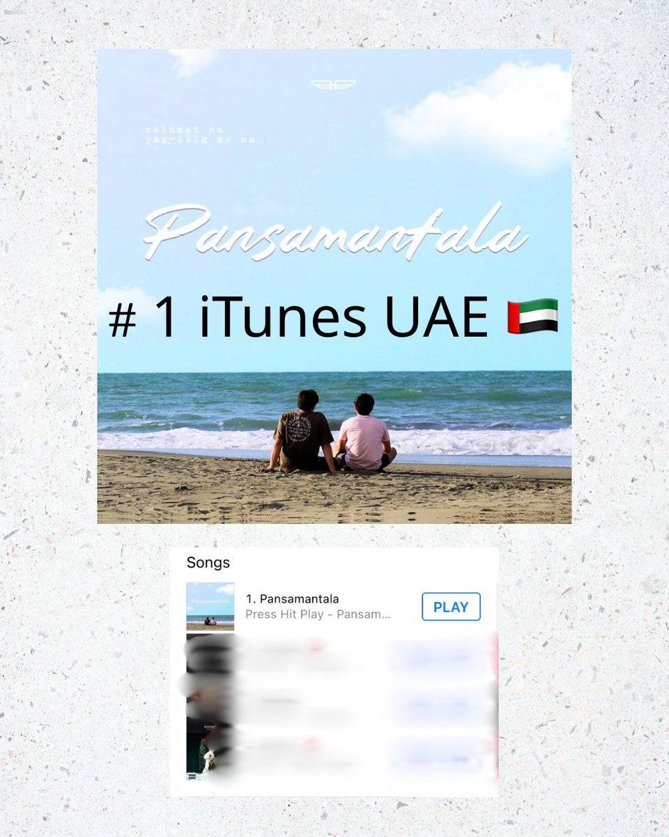 ‘Pansamantala’ now tops the iTunes UAE charts! 
Thank you, Pearls! Congratulations our 224! ✨

<a href="/presshitplay/">Press Hit Play Official</a> #PRESS_HIT_PLAY
#PHP_Pansamantala