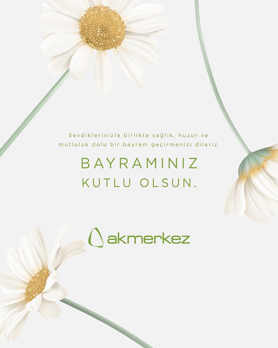 Sevdiklerinizle birlikte sağlık, huzur ve mutluluk dolu bir bayram geçirmenizi dileriz.
Bayramınız kutlu olsun.❤️

#Akmerkez #MyAkmerkez #RamazanBayramı