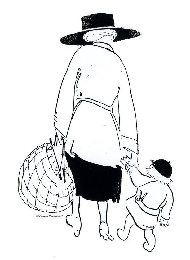 Finnish artist Tove Jansson’s #mother, illustrator Signe Hammarsten-Jansson's self portrait, 1910. She had a huge influence on her daughter, including encouragibg Tove to draw  #womensart