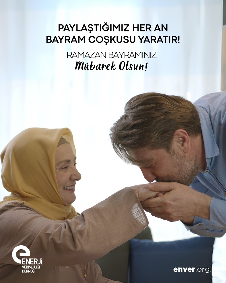 Enerji Verimliliği (@enverorgtr) on Twitter photo Bayramlar, birlikte olmanın ve paylaşmanın değerini en iyi hissettiğimiz zamanlardır. Bu özel günlerde, dayanışmanın gücünü daha da pekiştiriyoruz. Ramazan Bayramınızı en içten dileklerimizle kutlar, sağlık, huzur ve mutluluk dolu bir bayram geçirmenizi dileriz. Bayramlar, birlikte olmanın ve paylaşmanın değerini en iyi hissettiğimiz zamanlardır. Bu özel günlerde, dayanışmanın gücünü daha da pekiştiriyoruz. Ramazan Bayramınızı en içten dileklerimizle kutlar, sağlık, huzur ve mutluluk dolu bir bayram geçirmenizi dileriz.