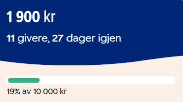 Jo raskere vi når målet, jo raskere kan vi faktisk benytte pengene. Takk for alle bidrag på spleis.no/dust! God søndag!