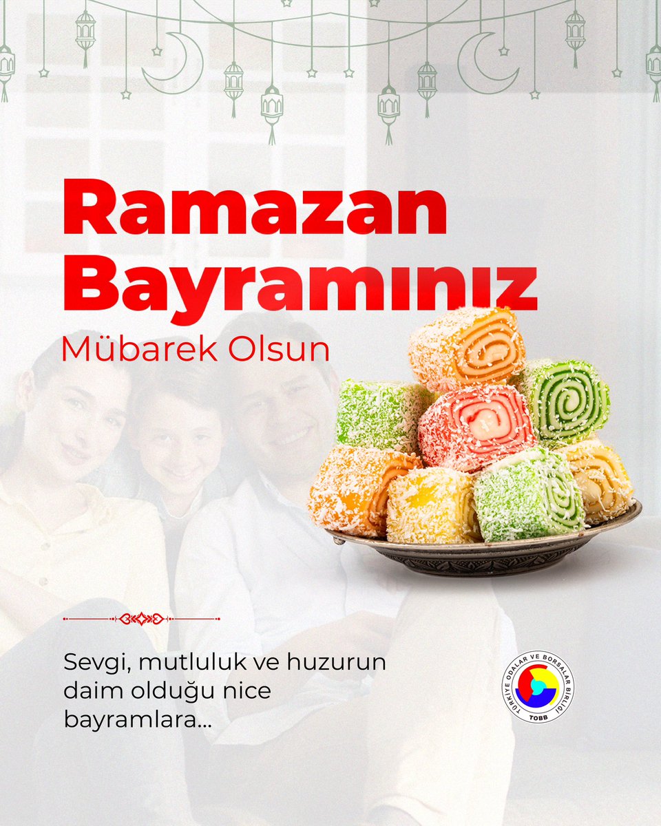 TOBB İstanbul GGK (@tobbiggk) on Twitter photo 🍬 Ramazan Bayramımız mübarek olsun.
🥳 Sevgi, mutluluk ve huzurun daim olduğu nice bayramlara. 
#tobb #tobbiggk #tobbiletişim #RamazanBayramı 🍬 Ramazan Bayramımız mübarek olsun.
🥳 Sevgi, mutluluk ve huzurun daim olduğu nice bayramlara. 
#tobb #tobbiggk #tobbiletişim #RamazanBayramı