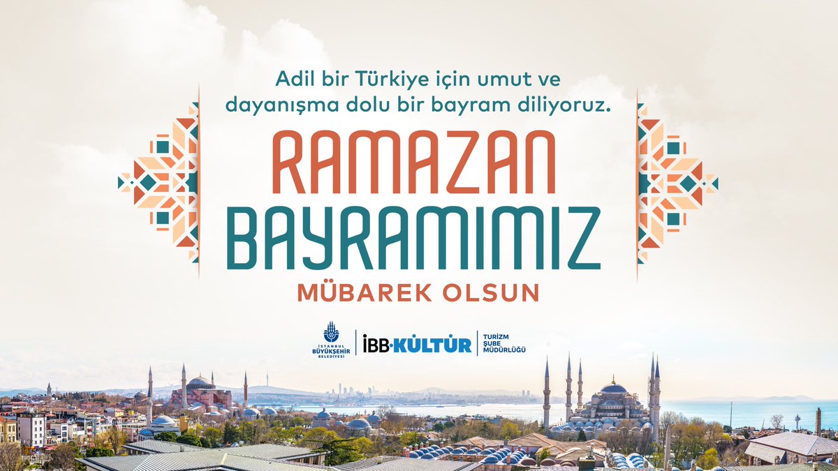 Adil bir Türkiye için umut ve dayanışma dolu bir bayram diliyoruz.

Ramazan Bayramımız mübarek olsun.