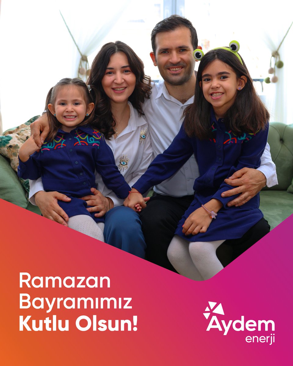 Sevdiklerinizle bir arada olduğunuz, huzur ve mutluluğun hep sizinle olduğu enerji dolu nice bayramlar dileriz! ⚡️
 
Ramazan Bayramımız kutlu olsun! 
 
#RamazanBayramı