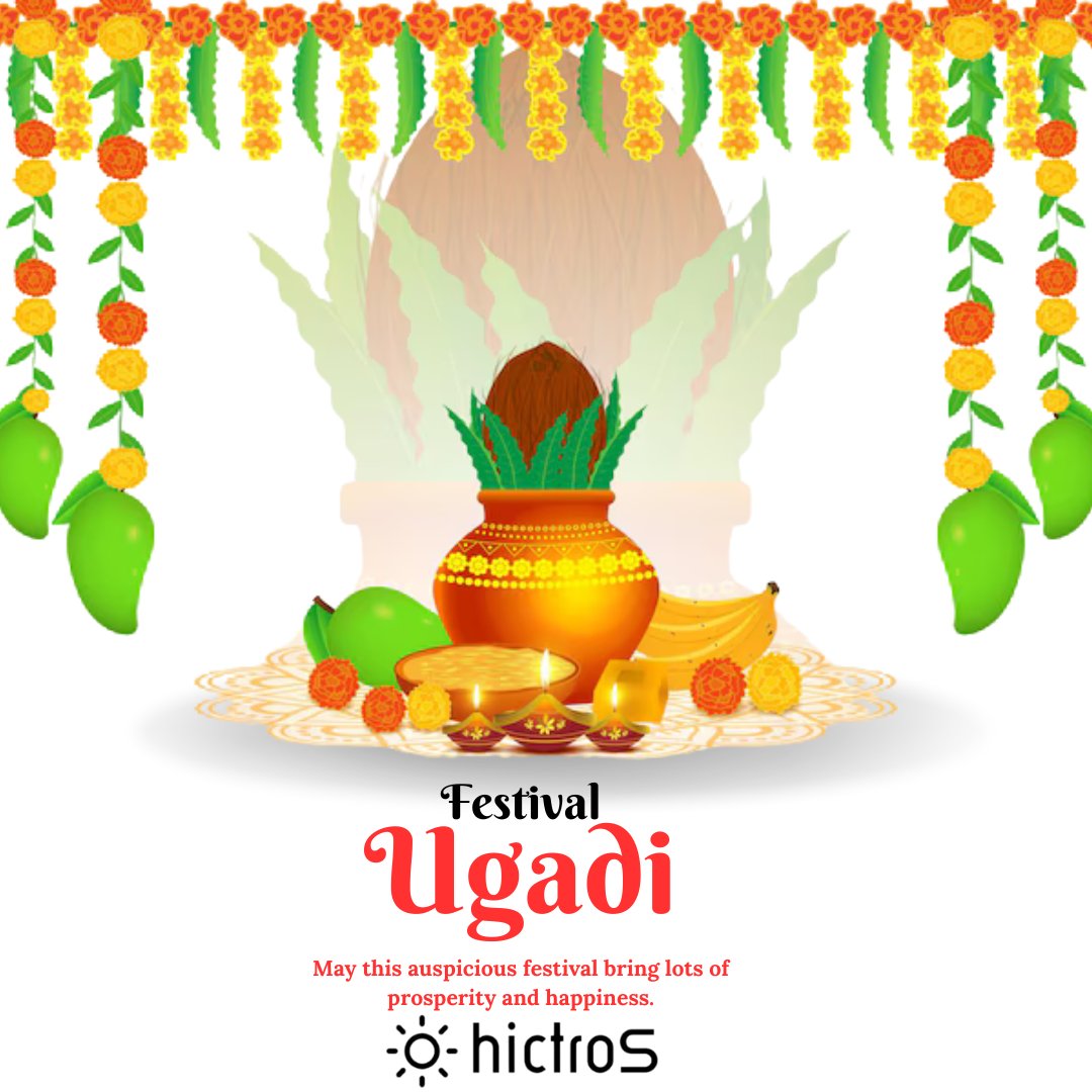 🌿✨ Happy Ugadi! ✨🌿

May this new year bring prosperity, happiness, and endless opportunities your way. Wishing you a year full of success and joy!

#Ugadi #HappyUgadi #NewYear #Hictros