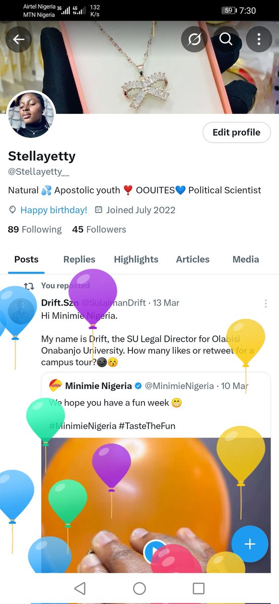 Stellayetty__'s tweet photo. Cheers to a wonderful year ahead🥂
Happy birthday to me 🎉🎂❤️ https://t.co/bIeC46i8DJ