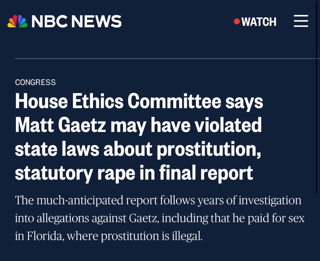 elchicanomarine's tweet photo. @mattgaetz I’m just going to leave this right here… https://t.co/t8bONbExER