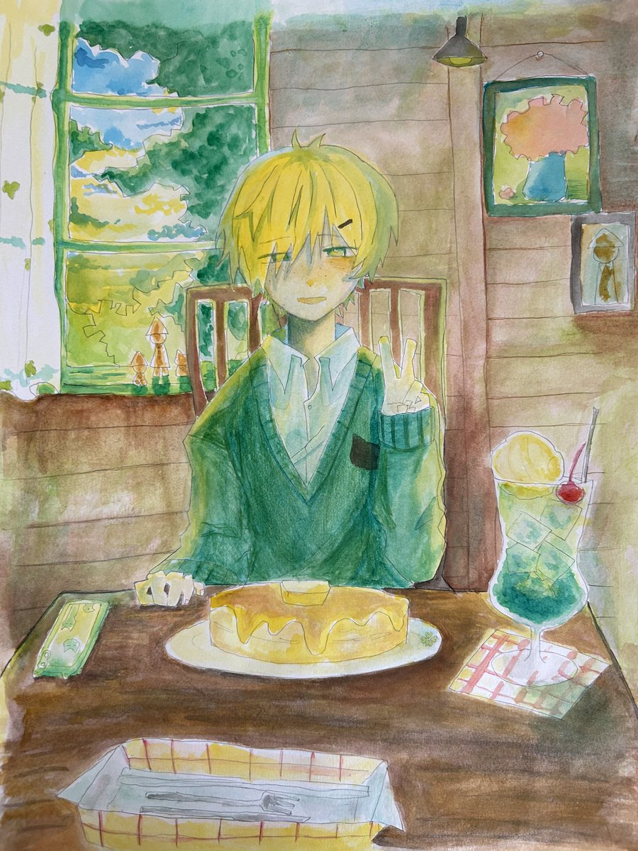 喫茶店
 #イラスト  #絵描きさんと繋がりたい