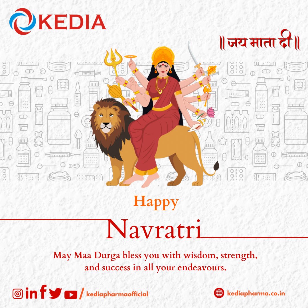KediaPharma's tweet photo. नववर्ष एवं नवरात्रि की हार्दिक शुभकामनाएँ 🌺 https://t.co/tZlarUrnPq