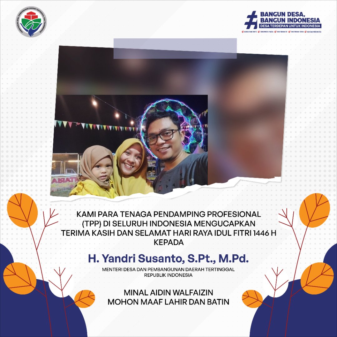#TerimakasihPakYandriSusanto
<a href="/prabowo/">Prabowo Subianto</a>
<a href="/YandriSusanto27/">Yandri Susanto</a>
<a href="/kemendespdt/">#BangunDesaBangunIndonesia</a>
<a href="/ArizaPatria/">Ariza Patria</a>
<a href="/AbdiYahdil97895/">Yahdil AH</a>
<a href="/NursaidM/">Nursaid Mustafa</a>
@DesaPesonaNusantara