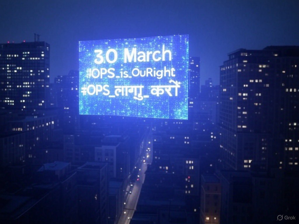 capfofindia9214's tweet image. जय हिंद 🙏 सभी साथियों को ,
आज के हैश टैग जो इस समय ट्वीटर पर शुरू हो गया है 
हम सब को मिलकर #OPS 
#OPS_लागू_करो  
#Bycott_UPS 
हैश टैग शुरू करना है,सभी साथी ज़्यादा से ज़्यादा शेयर करेगे और नेताओं को टैग करेंगे ।
क्या आप सभी तैयार है
@vijaykbandhu @prajaptiinder @nk_educator