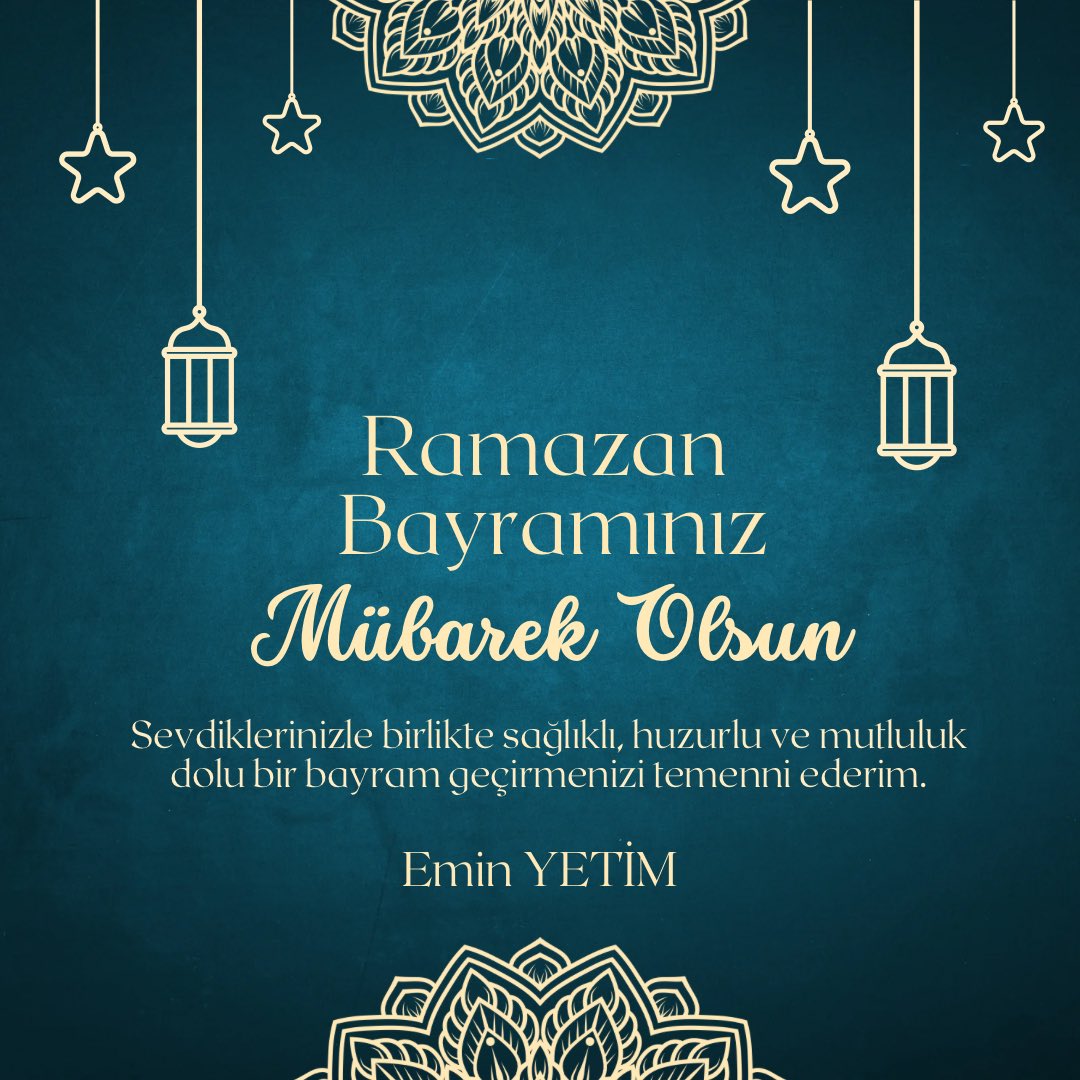 Bayramın getirdiği huzur, mutluluk ve bereket tüm hayatınıza yayılsın. Sevdiklerinizle birlikte sağlıklı, huzurlu ve güzel bir bayram geçirmenizi dilerim. Ramazan Bayramınız mübarek olsun..