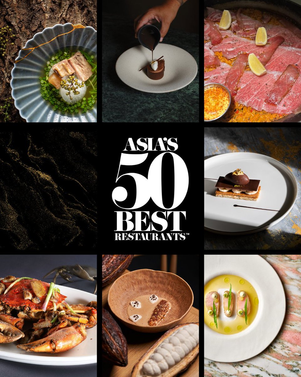 🎉 Hong Kong shines in Asia’s 50 Best Restaurants 2025! 🍽️ The Chairman ranks No.2, WING No.3, with Vicky Cheng winning the Chefs’ Choice Award. Seven spots dazzle, including Estro No.32 &amp; Caprice No.18. Which will you savor? 🌟
