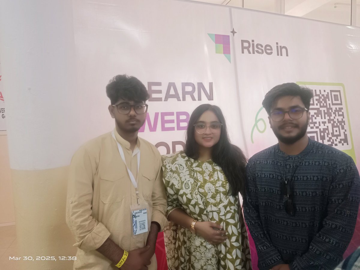 Aditya_raj9910's tweet image. Excited for our first hackathon at Jaipur UEM, AceHack 4.0! 🚀 Great experience with innovation, teamwork &amp;amp; learning. Shoutout to @Mrjay45 @Harm_Mali @Mrjay45!

Thanks to @riseinweb3 @opencampus_xyz @educhain_xyz! 🔥 #EduChain #AceHack4 #Web3