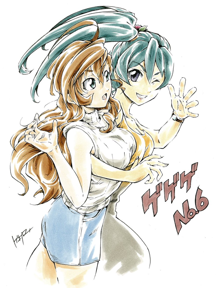 ゲゲゲの鬼太郎 第6期大人Ver.「まな & 雅」#ゲゲゲの鬼太郎 #コピック 」|