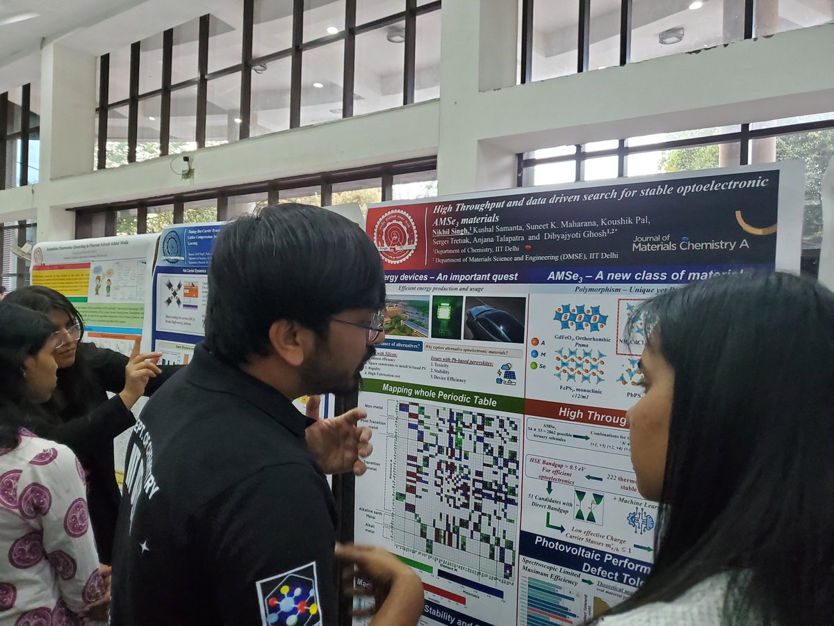 dibyajyoti1988's tweet photo. Had great time artending In-house symposium @Chemistry_iitd. @CDFM_IITD members, Ankita delivered an oral presentation and @nikyadav002 and Bhawna presented poster on their work. Congratulations @nikyadav002 for grabbing Silver prize for Abstract writing  competition. 👌👌👌 https://t.co/d88DjkO7eU