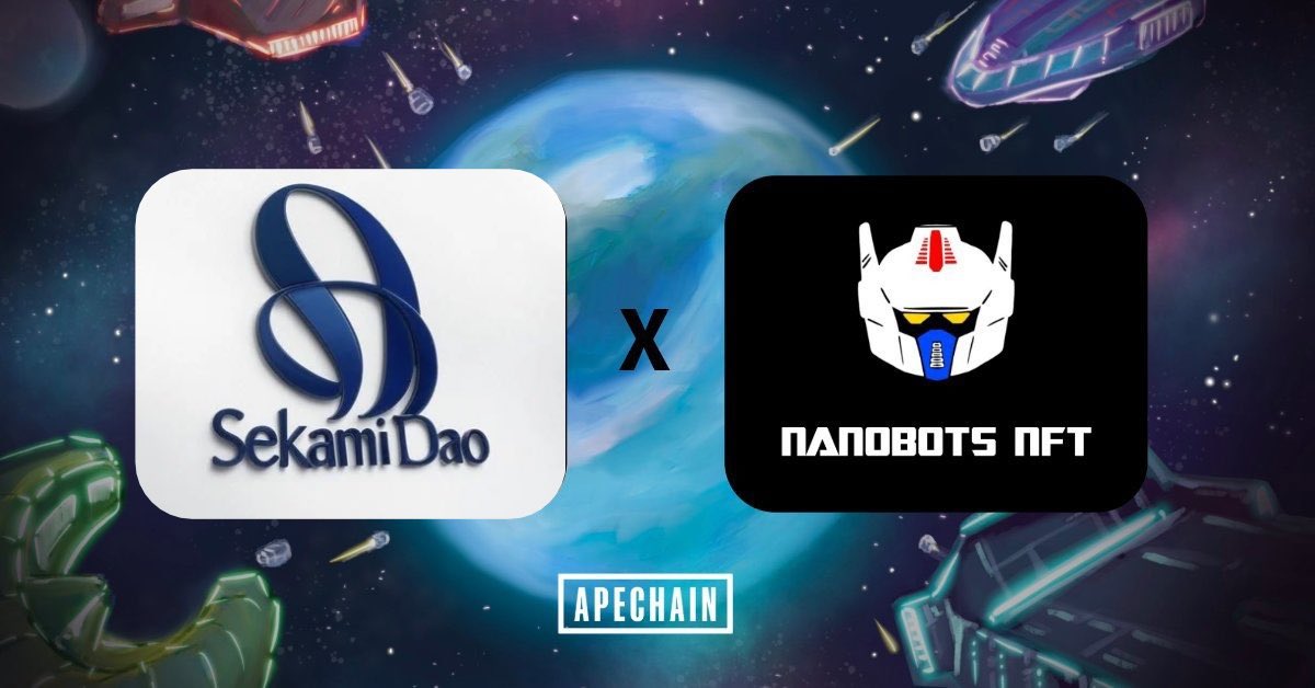 ๐๐๐ค๐๐ฆ๐ข ๐๐๐ (@sekamidao) on Twitter photo ๐ฅCollab Announcement ๐ฅ
We would like to announce our collab with <a href="/NanoBotsNFT/">Nanobots on APE</a> ๐ค
More information in our discord ๐ฅCollab Announcement ๐ฅ
We would like to announce our collab with <a href="/NanoBotsNFT/">Nanobots on APE</a> ๐ค
More information in our discord