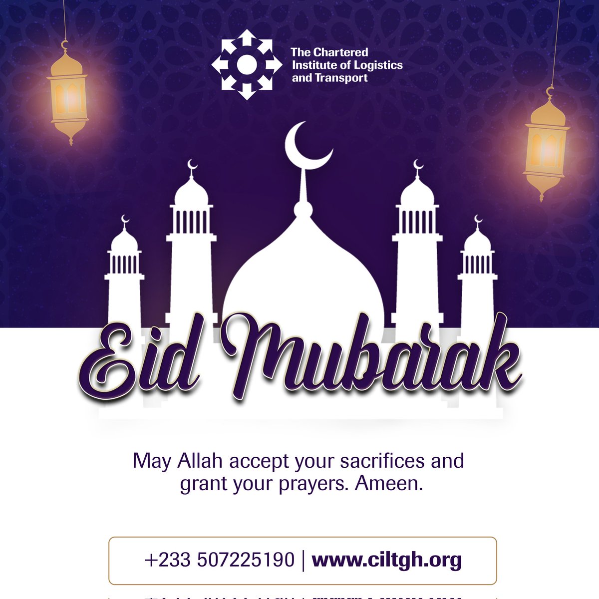 Eid Mubarak!

May Allah accept your sacrifices and grant your prayers.  Ameen. 

From all of us at CILT Ghana.
