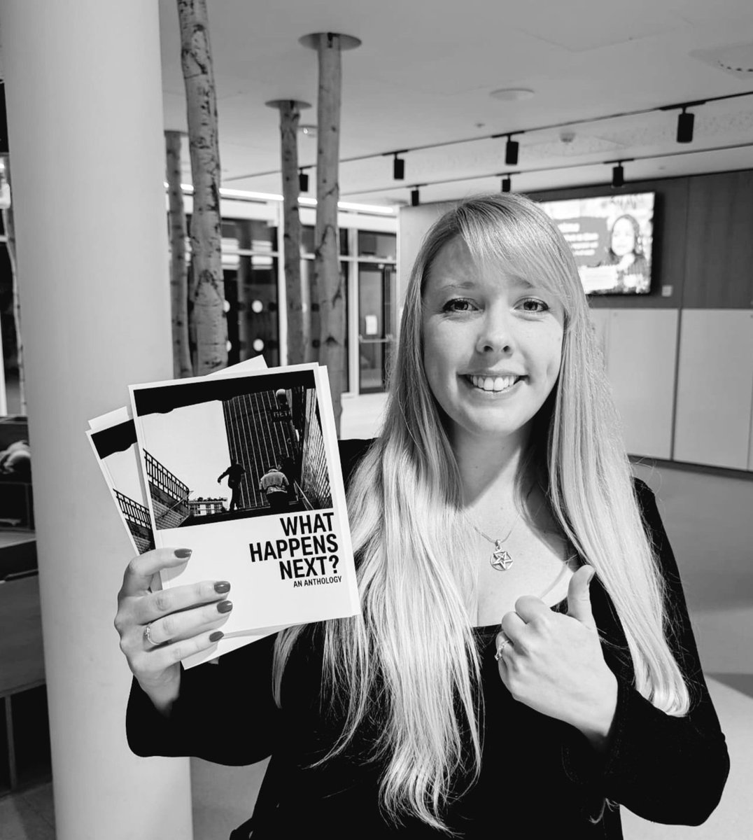KLBexon's tweet photo. I am proud to be a part of the NWS anthology with my short comedic story 'Melodie Range's Stranger'.

The anthology What Happens Next launched at Nottingham Central Library this week!

#shortstory #klbexon 
https://t.co/M3PoMZuA6x https://t.co/phP9gz213U