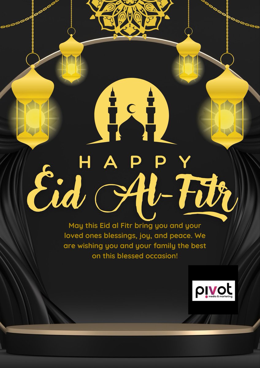 Pivot Media (@pivotmediaug) on Twitter photo Eid al-Fitr Greetings! May the spirit of Eid fill your heart with kindness, gratitude, and togetherness. Enjoy the celebrations!
#PivotPR Eid al-Fitr Greetings! May the spirit of Eid fill your heart with kindness, gratitude, and togetherness. Enjoy the celebrations!
#PivotPR