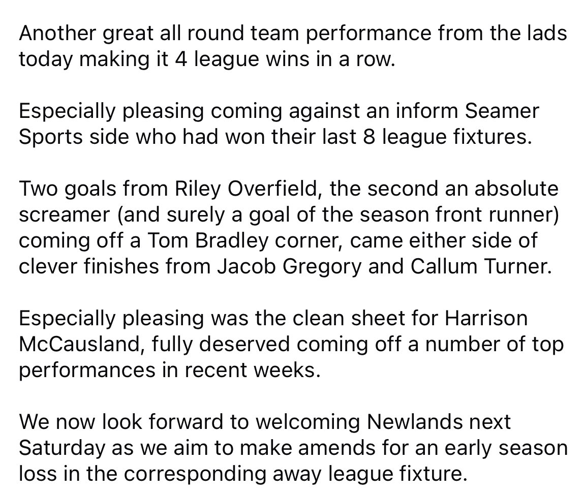 Match report from yesterday’s 4-0 win 🔴🟡
