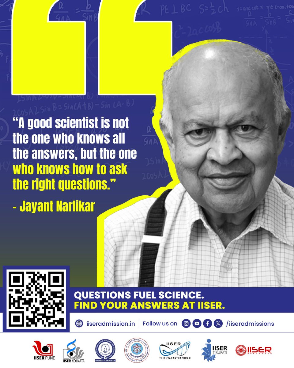 IISER_BERHAMPUR's tweet image. If you always wonder 'Why' IISER is the right place for you.
Start your journey of discovery at IISER
Applications open | Apply now
Know more : iiseradmission.in
#IAT2025 #IISERAdmissions2025