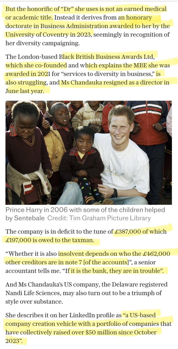 KatesEyebags's tweet image. #SophieChandauka resigned as a director from her company she CO-Founded last year 1 June.But refuse to step down as a chairwoman from a charity that lost confidence in her!!!  #FreeSentebale @SophieChandauka go open your own charity in Zimbabwe about climate and whatever else