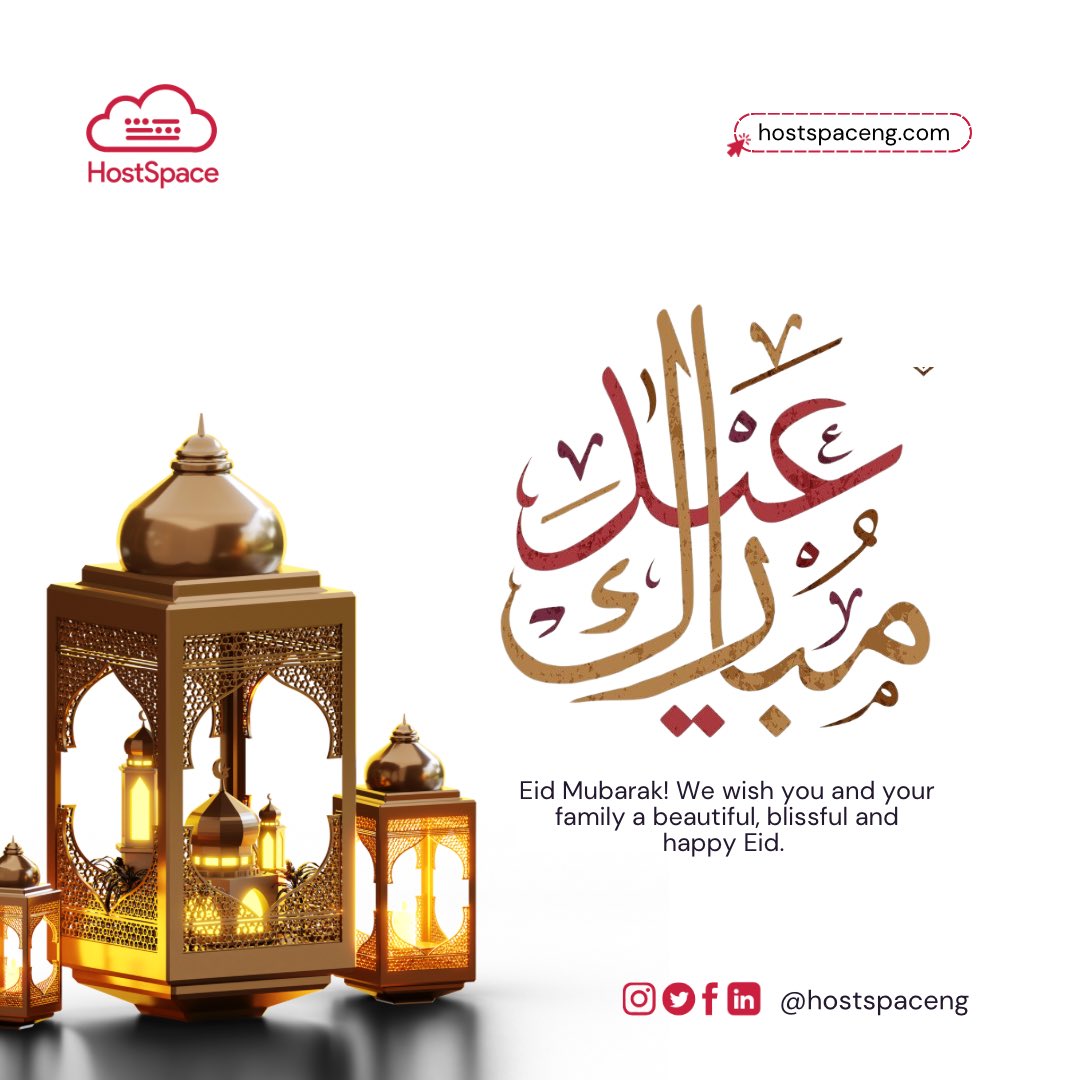 hostspaceng's tweet photo. From all of us at HostSpace, we wish you and your family a blissful, beautiful and happy Eid celebration. 🌙
May your devices be charged and your connections be strong this festive season.
#HostSpace #Eid #Eid2025 https://t.co/VthwFIZs84