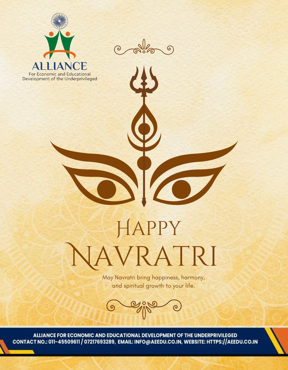 AeeduThe's tweet photo. Happy Navratri !

#aeedu 
#happynavratri❤️ 
#Alliance https://t.co/3Nm3TFrIWr