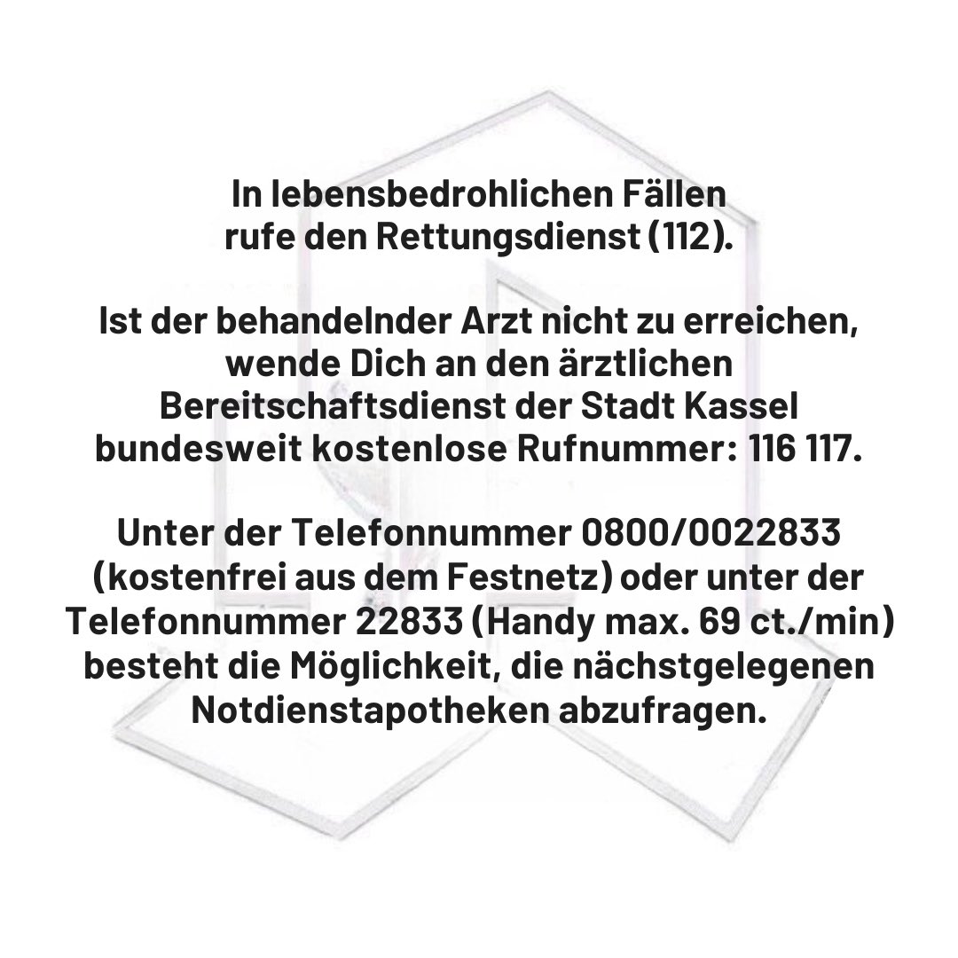 #LORENZ #Baunatal #Medikamente #AvorOrt #Apotheke #Notdienst

Wir haben heute Notdienst.

Neue Apotheke
Heinrich-Nordhoff-Str. 7
34225 Baunatal

Werden wichtige Medikamente benötigt, sind wir auch am Sonntag (30.03.) und in der Nacht auf Montag (31.03.25) durchgehend erreichbar.