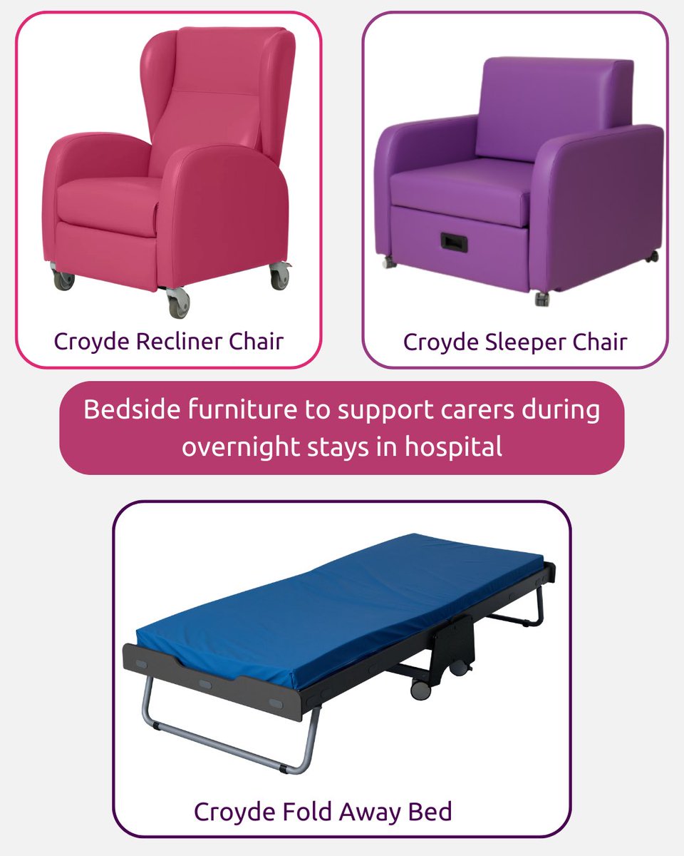 CroydeMedical's tweet photo. We were thrilled to participate in Lister Hospital’s Carer Bed Testing Day, where we showcased our Croyde Sleeper Chair, Croyde Recliner Chair, and Croyde Fold Away Bed. 
For more information see link below 👇🏽 

https://t.co/UYq7S3fO7x https://t.co/Yg9NOXGcZi