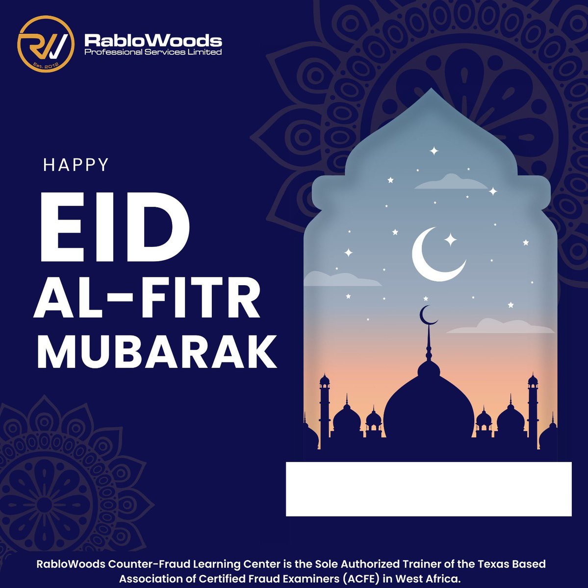 Eid Mubarak from RabloWoods!

May this joyous occasion bring you peace, happiness, and prosperity. As we celebrate, let’s continue to uphold integrity, accountability, and trust in all that we do

Wishing you and your loved ones a blessed and fulfilling Eid!

#EidMubarak