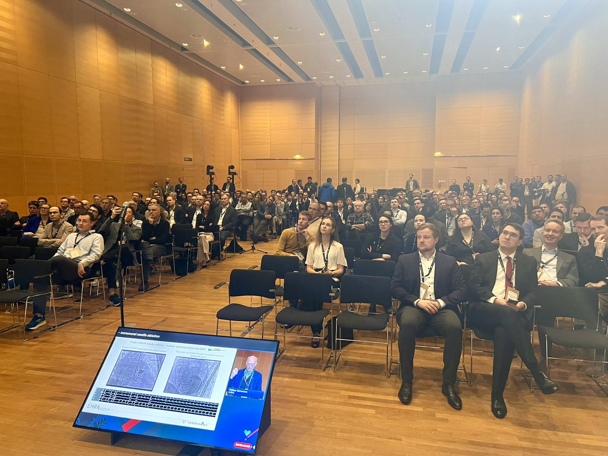 Ivo Roca, FEHRA, FESC (@ivroca) on Twitter photo An honour to hace co-chaired with <a href="/JosefKautzner/">Josef Kautzner</a> this session about difficult VT substrate in a âfull roomâ. What an amazing lectures from <a href="/ftrae/">Piotr Futyma, MD</a> Dr M Valerrabano Dr W Stevenson and <a href="/AndreaSarkozy/">Andrea Sarkozy</a> #EHRA2025 An honour to hace co-chaired with <a href="/JosefKautzner/">Josef Kautzner</a> this session about difficult VT substrate in a âfull roomâ. What an amazing lectures from <a href="/ftrae/">Piotr Futyma, MD</a> Dr M Valerrabano Dr W Stevenson and <a href="/AndreaSarkozy/">Andrea Sarkozy</a> #EHRA2025