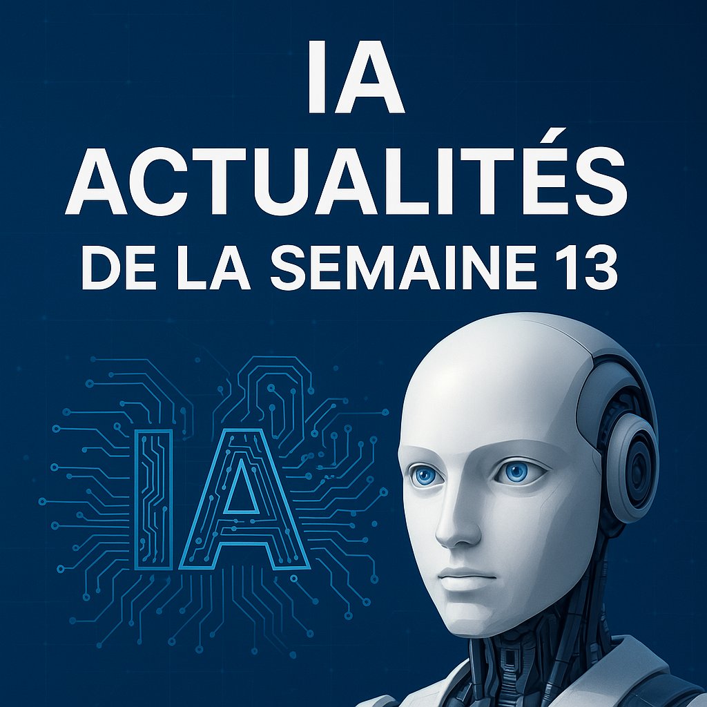 🔥 Actu IA semaine 13 : infos à ne pas manquer 👇
1️⃣ Google, IA et vacances
2️⃣ OpenAI (vs New York Times) au procès 
3️⃣ Anthropic (vs Universal Music) a le fair use
4️⃣ Chine, IA et censure
5️⃣ OpenAI adopte MCP d'Anthropic
6️⃣ Pas de LLM en sécurité aéronautique
 7⃣ Récap'
