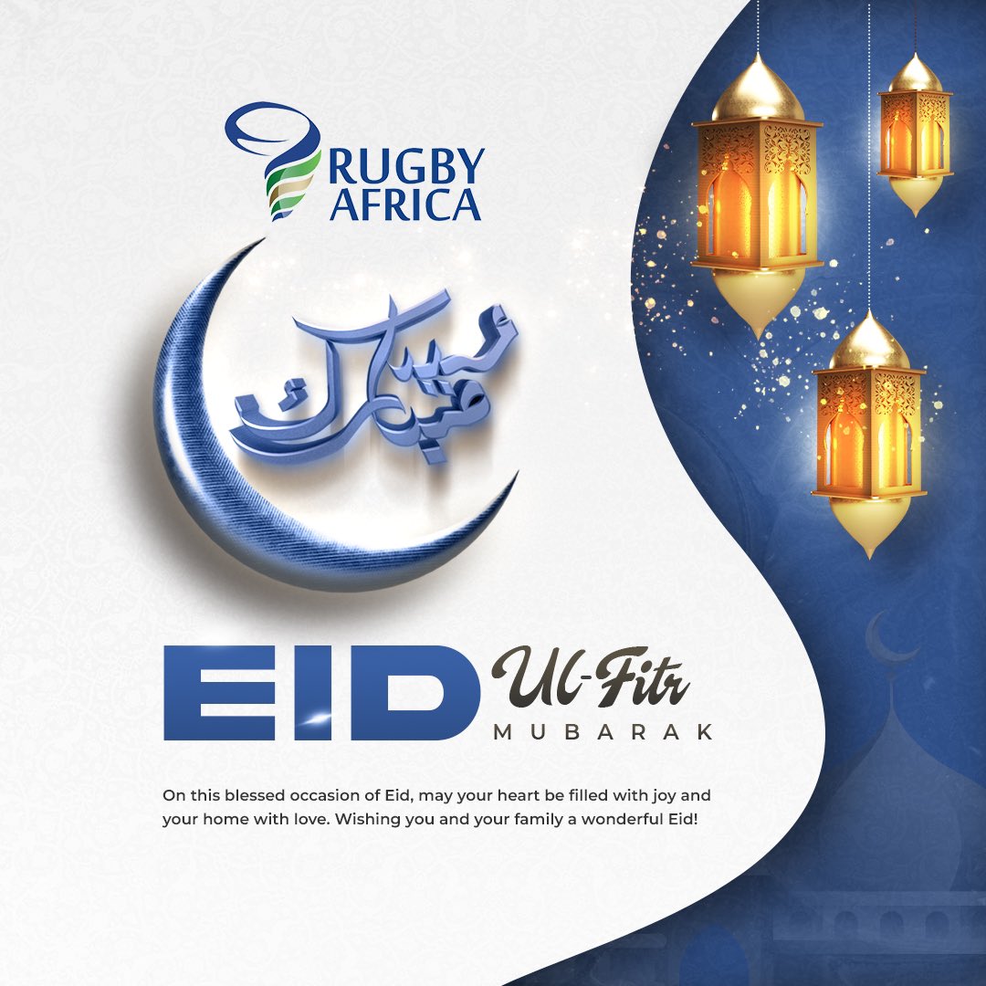 Rugby Africa extends warm wishes to all celebrating this blessed occasion. May Eid bring peace, joy, and unity to our rugby family and communities across the continent. Eid Mubarak!